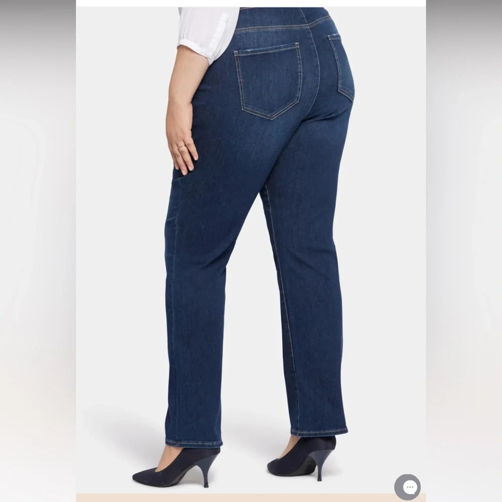 NYDJ Jeans Tummy Control No Gap Pull On Waistband Slim Bootcut Plus Size P1X - Picture 7 of 11